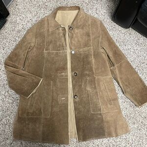 Vintage leather reversible shaket